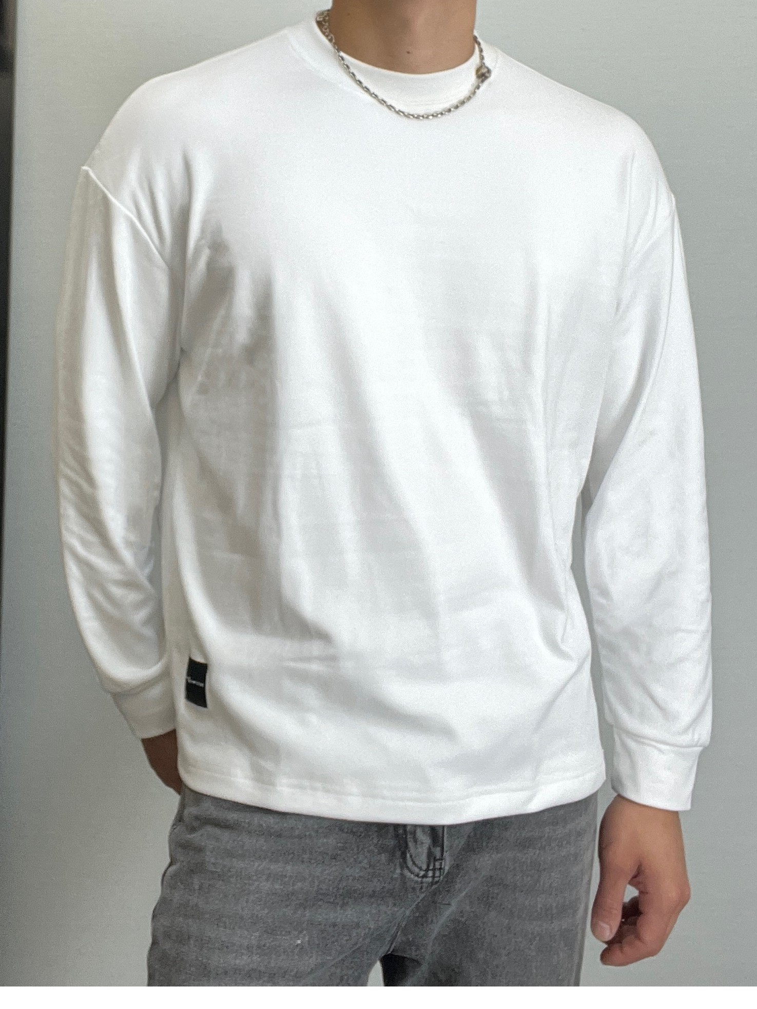 【卡秋山】软糯打底3.0  oversize 350g秋冬双面绒面基础打底长T