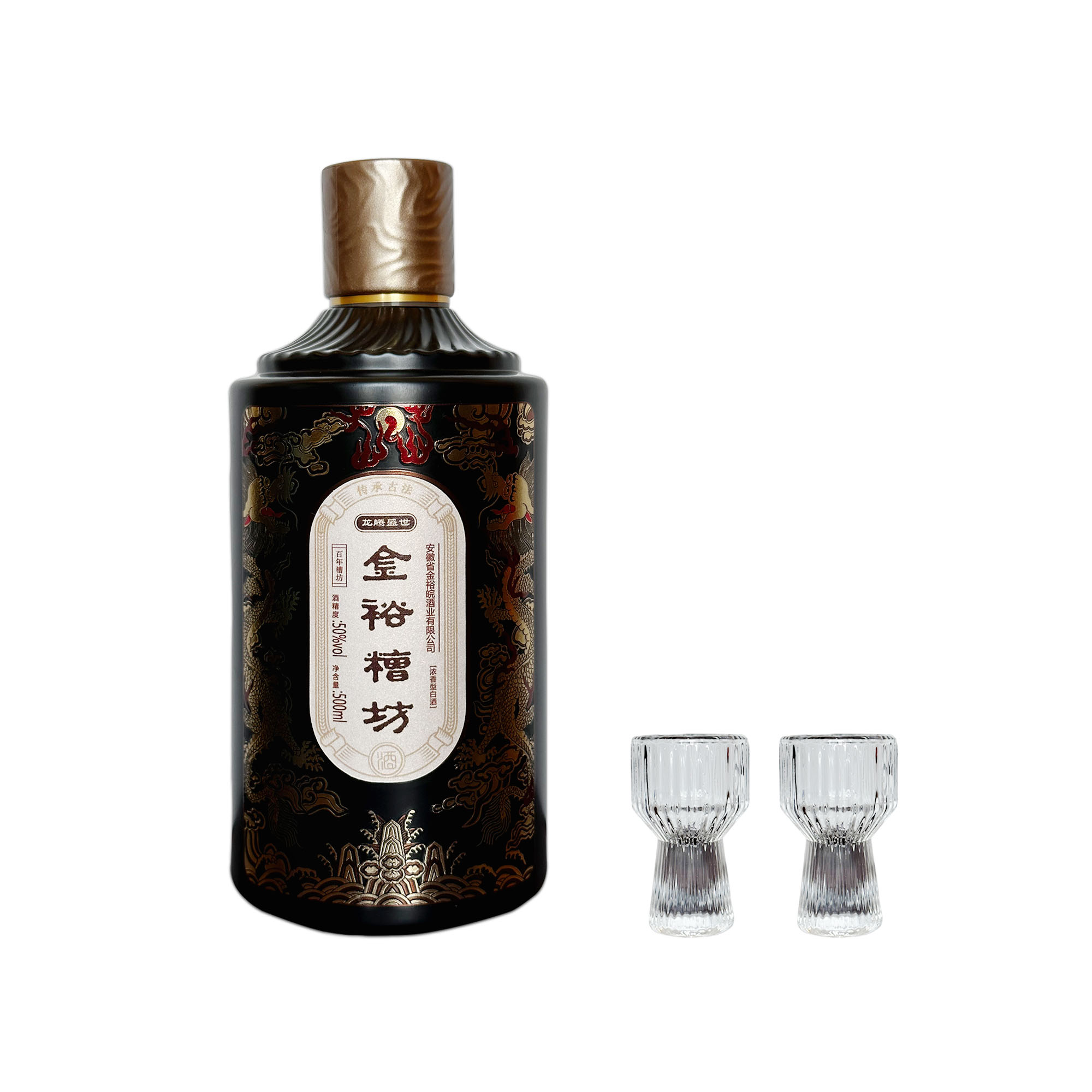 JINYUWAN/金裕皖金裕糟坊·龙腾盛世酒（传世精品）50%vol500ml*6