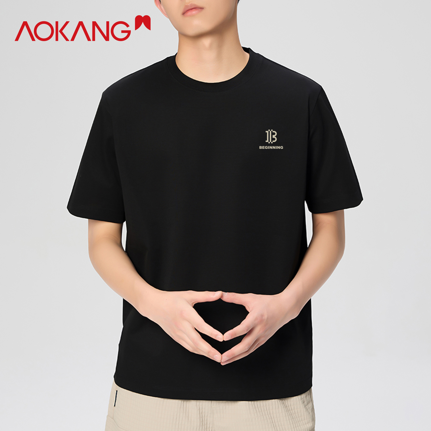 【冰感T】奥康百搭休闲短袖T恤AK11512