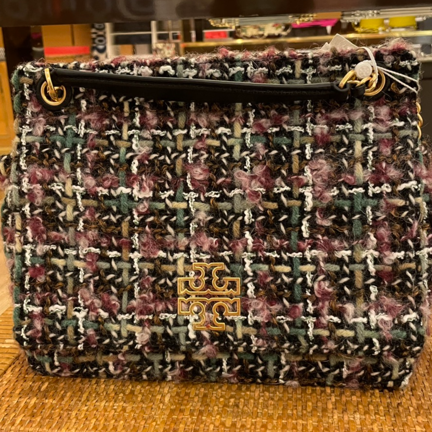 全新未使用 Tory Burch/汤丽柏琦 ls55434-拼色翻盖 女士单肩包