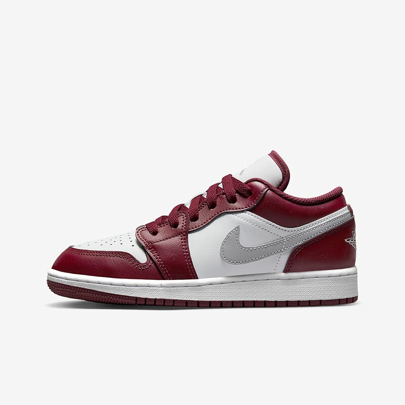 Air Jordan 1 AJ1酒红低帮男女款防滑耐磨板鞋复古休闲白红篮球鞋