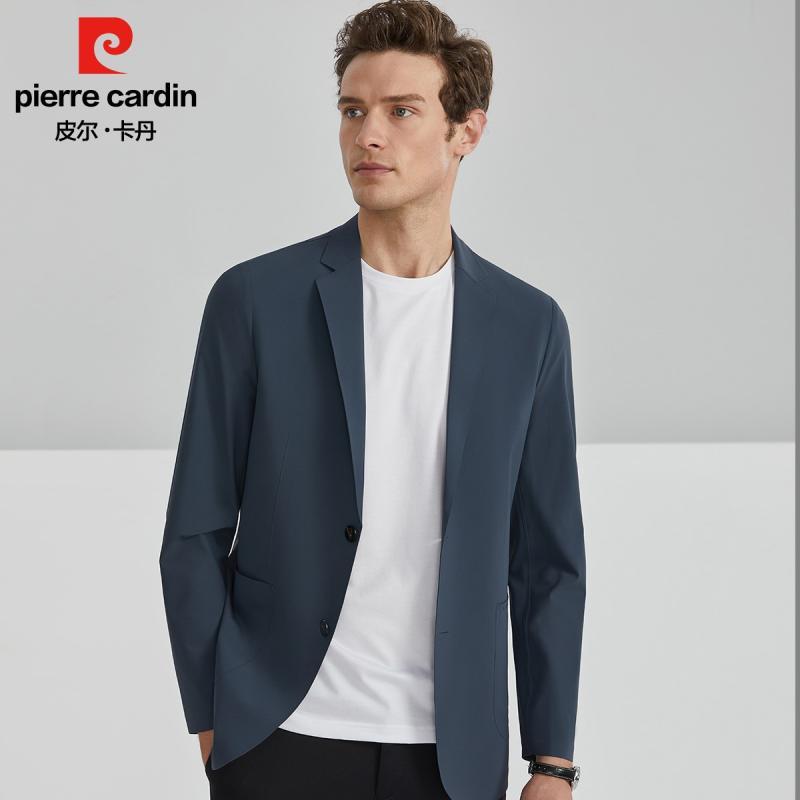 【超薄凉感免烫防晒西服】男士春夏纯色商务休闲平驳领弹力简约