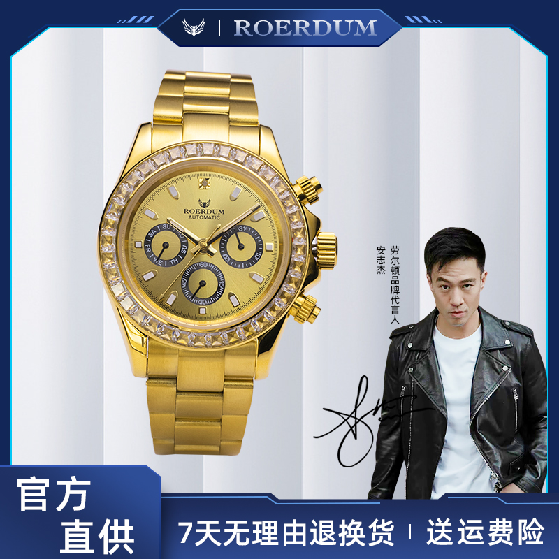 【张总专属】【6093满钻金迪系列】男士轻奢高端机械腕表-mike