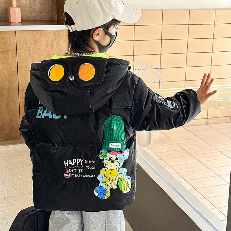 （反季破价）儿童羽绒服男童女童加厚洋气卡通免洗外套宝宝冬季童装