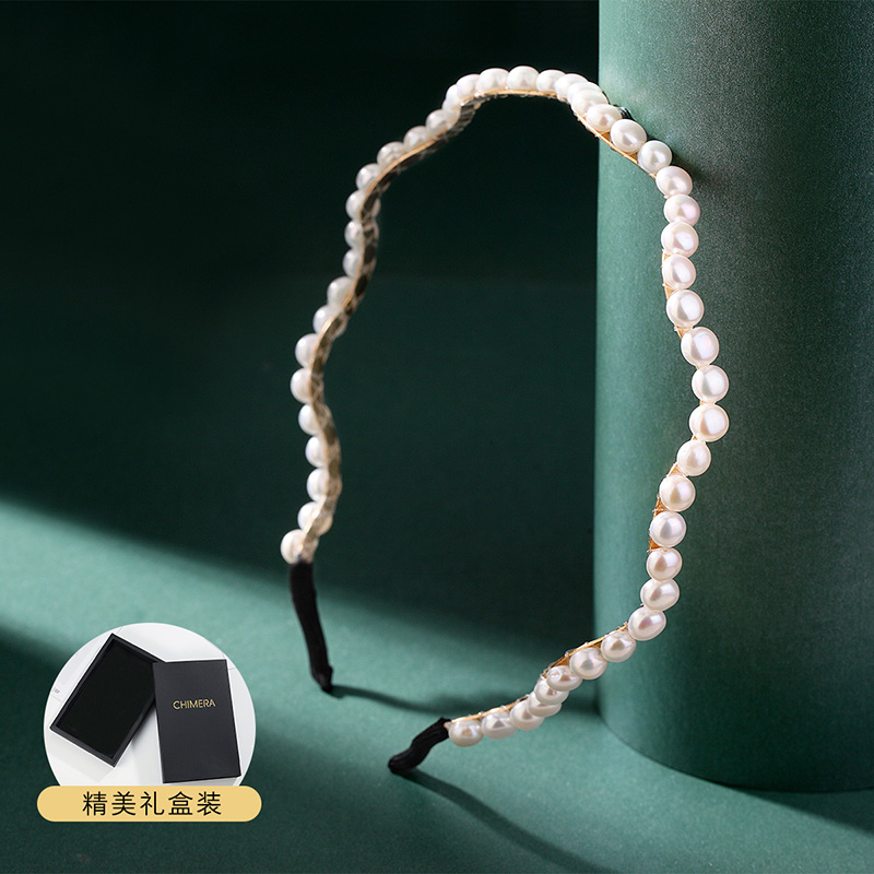 CHIMERA/奇美拉 锌合金珐琅发饰 优雅z珠细发箍百搭发箍带礼盒