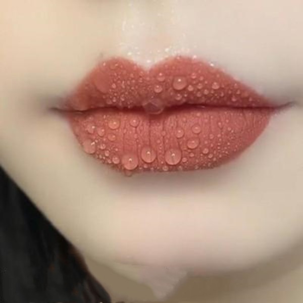 肉桂奶茶伪素颜口红哑光雾面丝绒纯欲显白胡萝卜色黄黑皮秋冬百搭