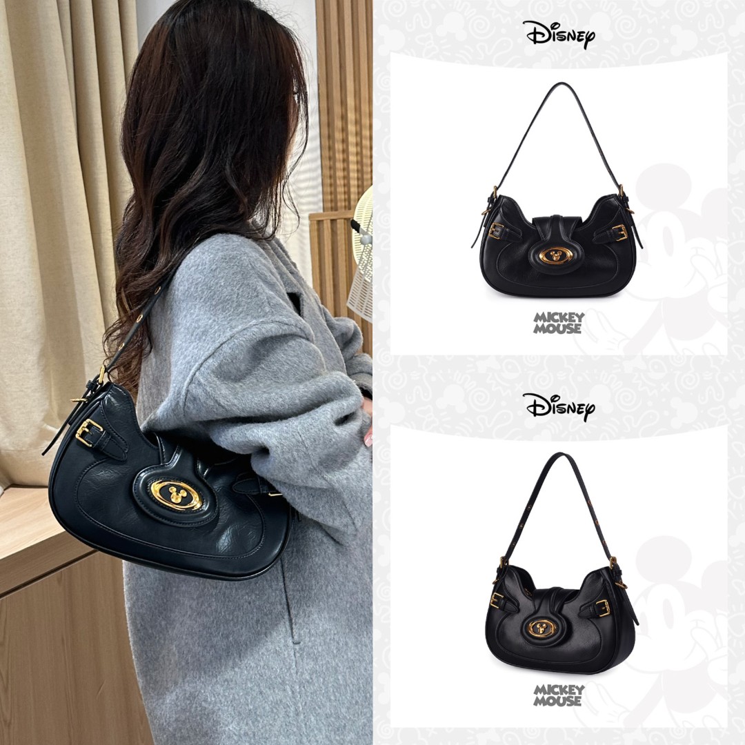 Disney/迪士尼米奇复古千禧辣妹风单肩斜挎腋下女包