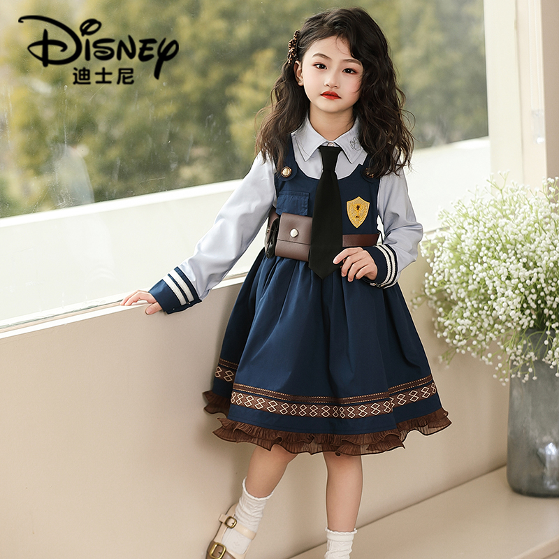 【XH】Disney迪士尼女童兔子警官淑女百褶套装裙子XCE1SZ355