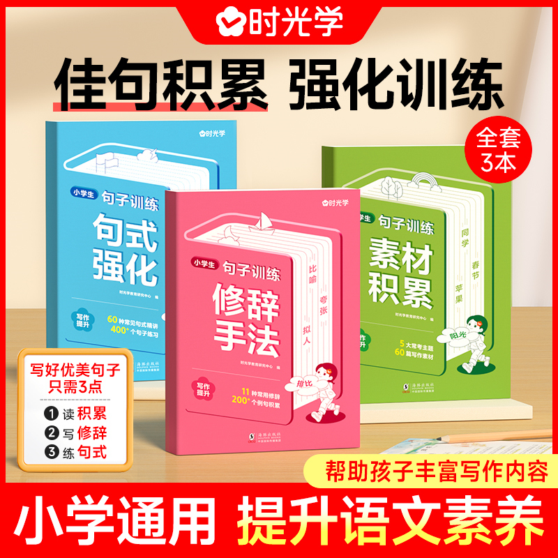【时光学】句子训练小学生语文写作基础积累表达提升训练优美句式L3