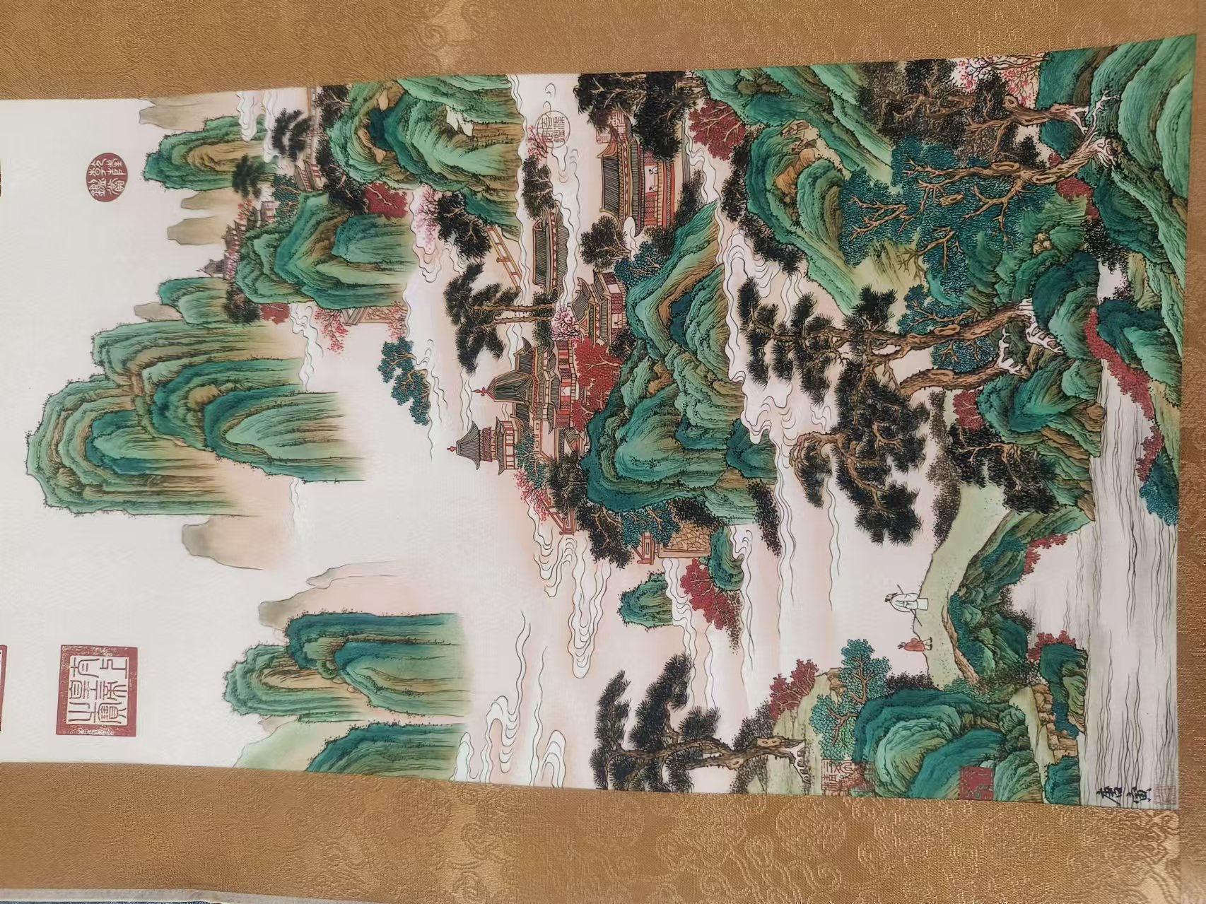千古书画院 精品 小画片福利 人间仙境 32*55 尺寸小不喜勿拍