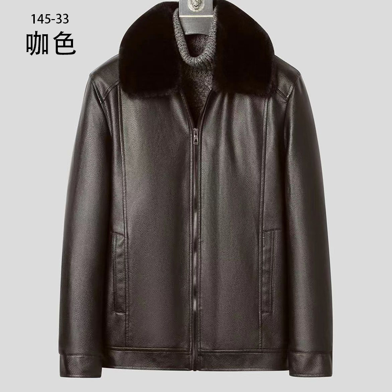 【主播专享】145-33#新款男士春秋装上衣夹克衫爸爸休闲宽松外套