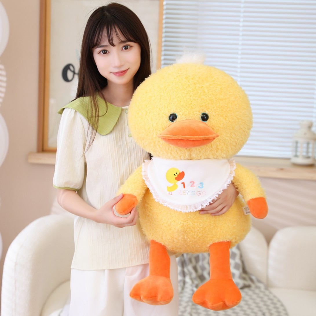 安抚鸭子玩偶娃娃小黄鸭毛绒玩具可爱小鸭子公仔女孩鸭鸭儿童抱枕
