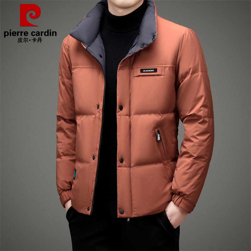 【优质白鸭绒】皮尔卡丹休闲鸭绒服 冬季羽绒服 保暖男士白鸭绒外