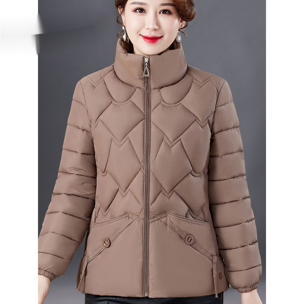 波司澄妈妈装秋冬羽绒棉衣大码中年女装2023新款轻薄棉服外套中年