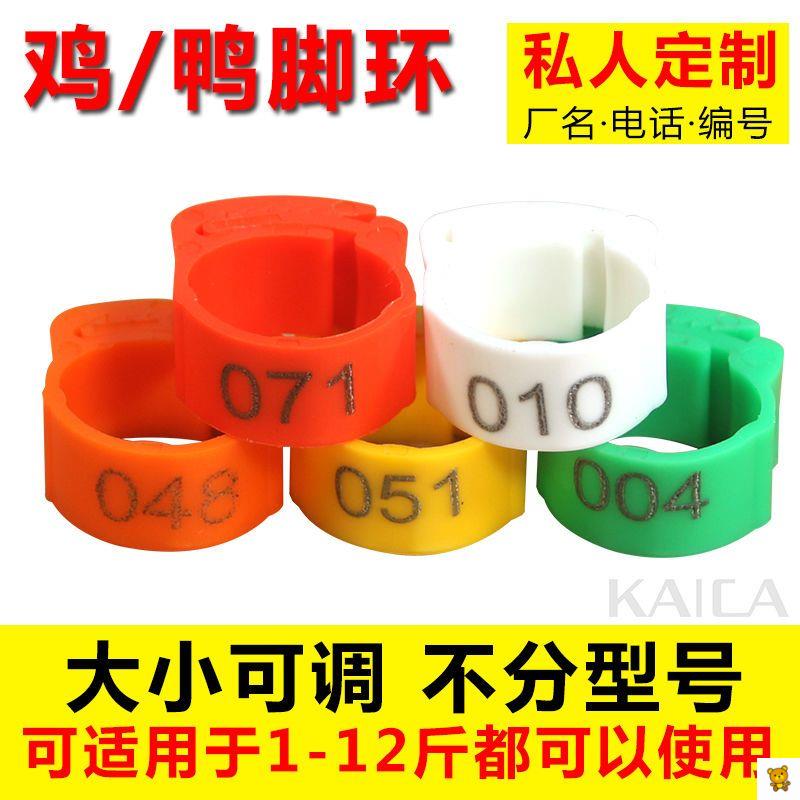 鸡脚环扣记号卡扣鸡做记号防走失脚圈自动扣芦丁鸡识别扣环鸭子新