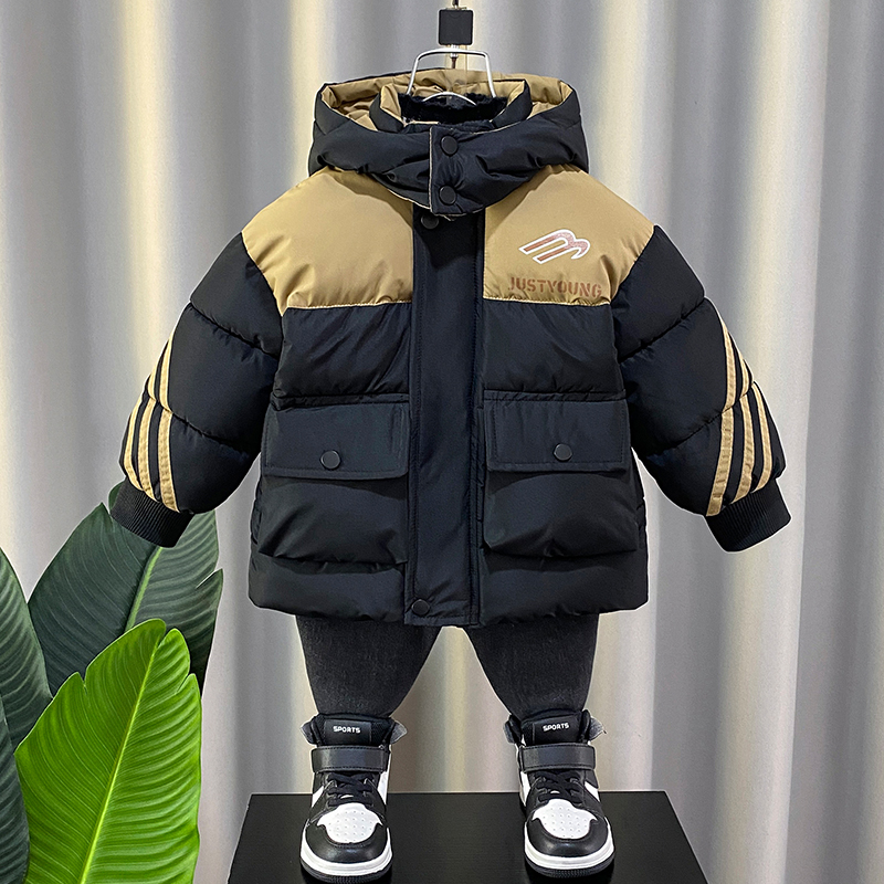 儿童男童加厚棉衣外套冬季2023新款冬装棉服宝宝棉袄上衣面包服潮