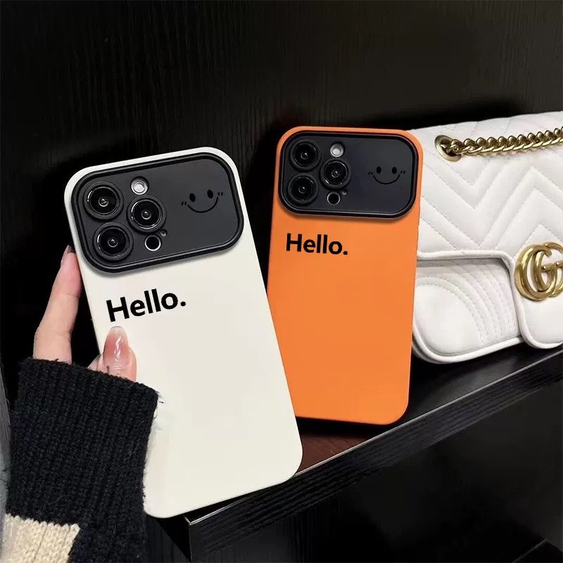 简约Hello新款视窗适用苹果14promax手机壳iphone13pro12/11软7p
