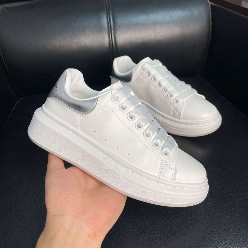 SENMA/森马银尾厚底情侣小白鞋女潮流百搭休闲运动板鞋增高松糕鞋商品图