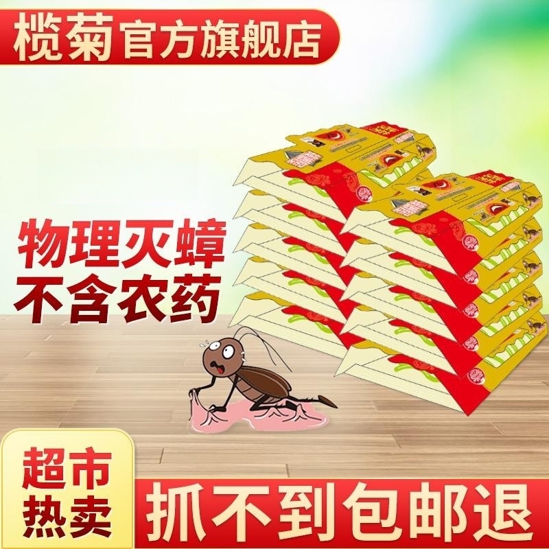 榄菊蟑螂药蟑螂饵剂除蟑螂神器家里有小孩宠物卧室厨房可用家庭装