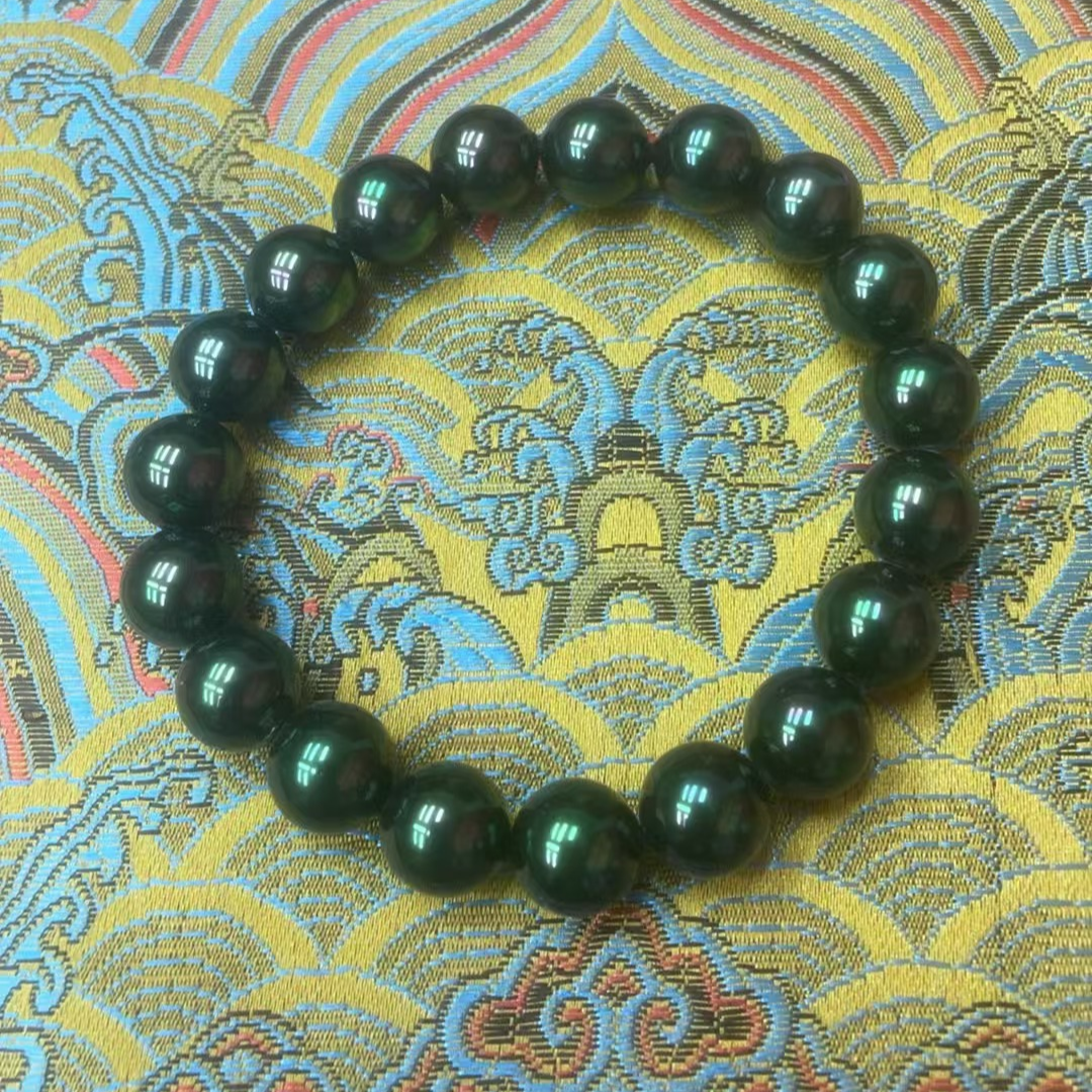 珍珠A130 黑绿手串 男女同款时尚百搭
