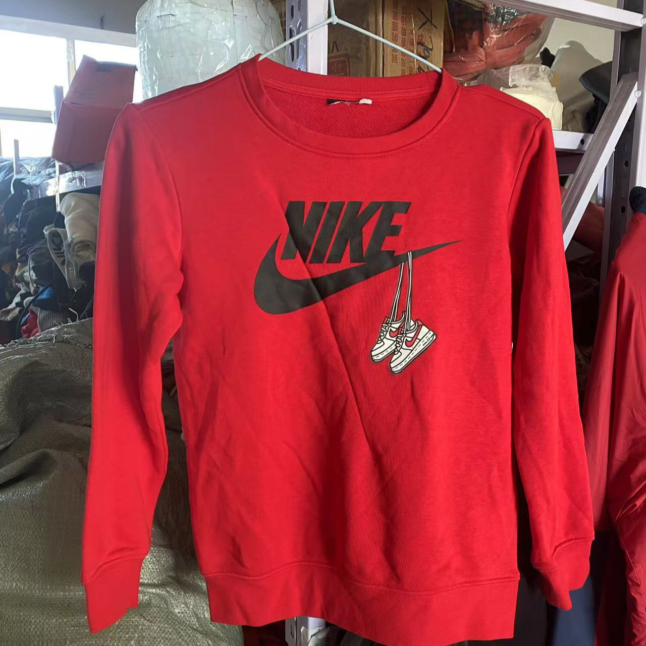 【瑕疵直播款1】Nike儿童男女线圈圆领舒适运动休闲套装DZ7749-657