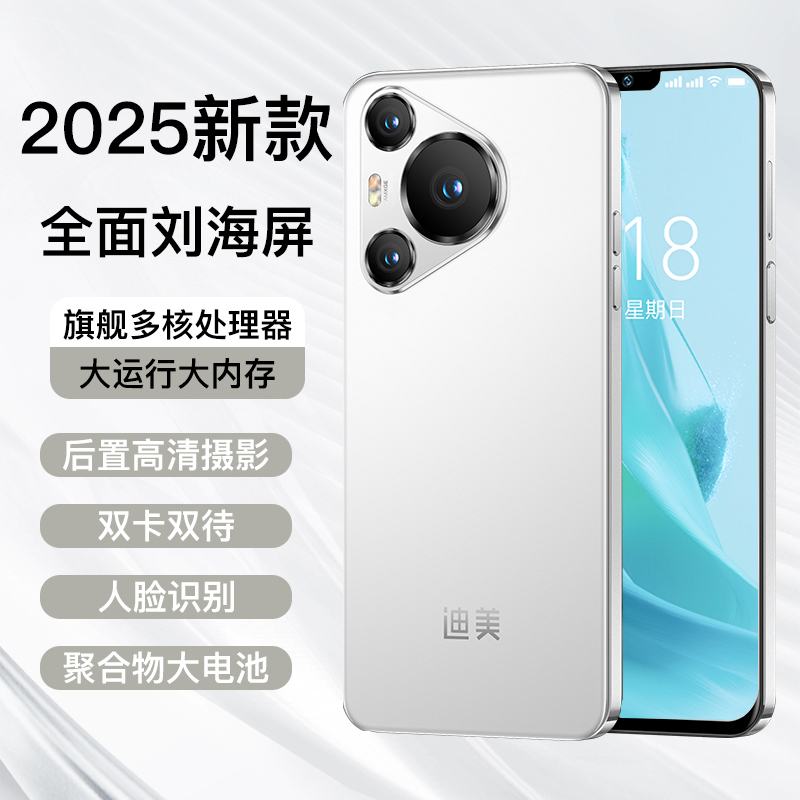 【官方正品】全新智能大屏全网通双卡双待品牌手机迪美256全