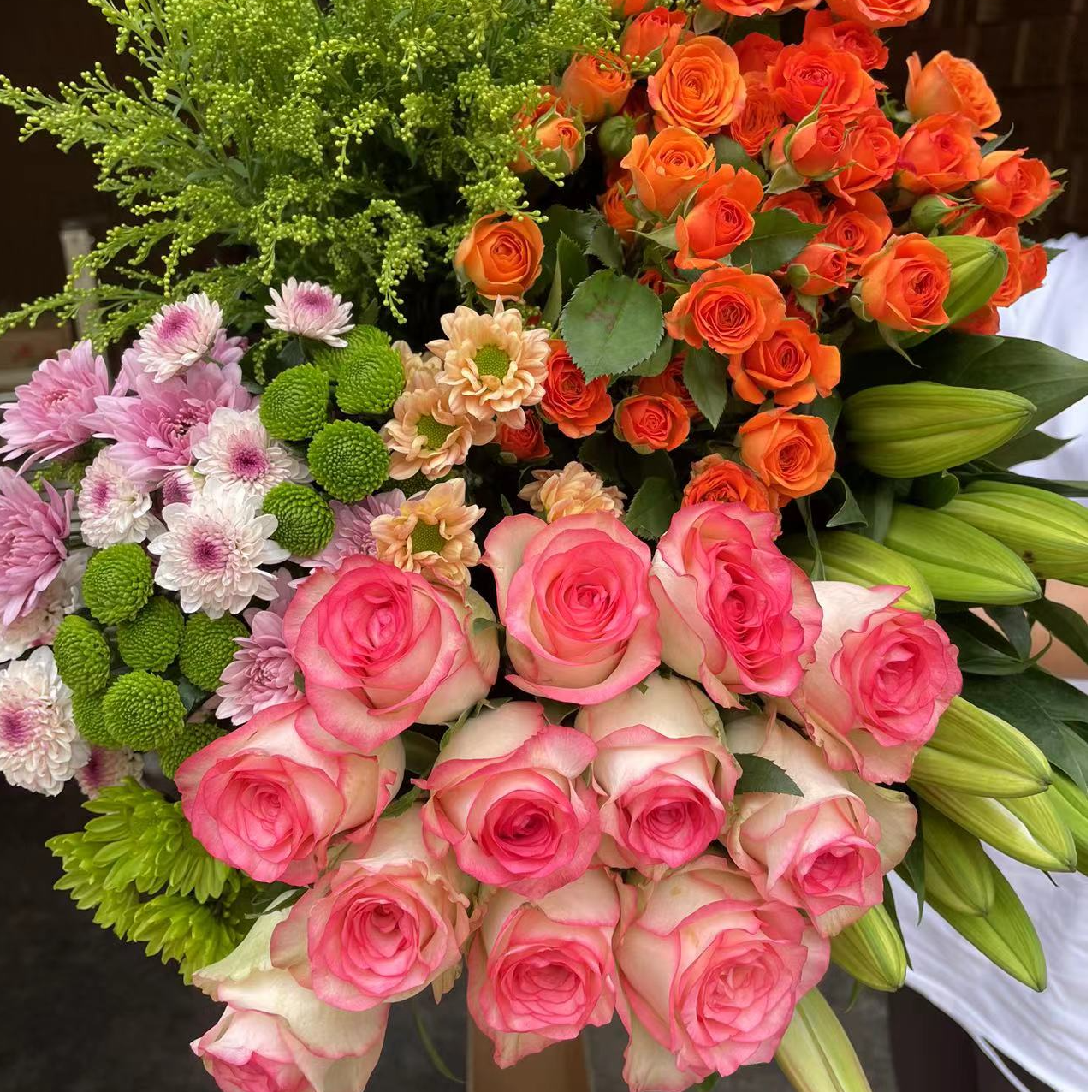 【宠粉福利】 【爱莎玫瑰+百合组合】 云南基地直发鲜切花   室内插花