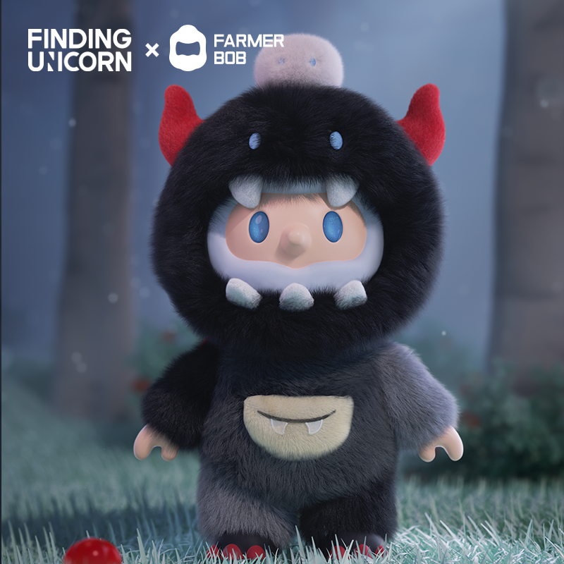 寻找独角兽【潮玩精品】FARMER BOB恶魔布偶兽BOB-搪胶毛绒公仔礼物