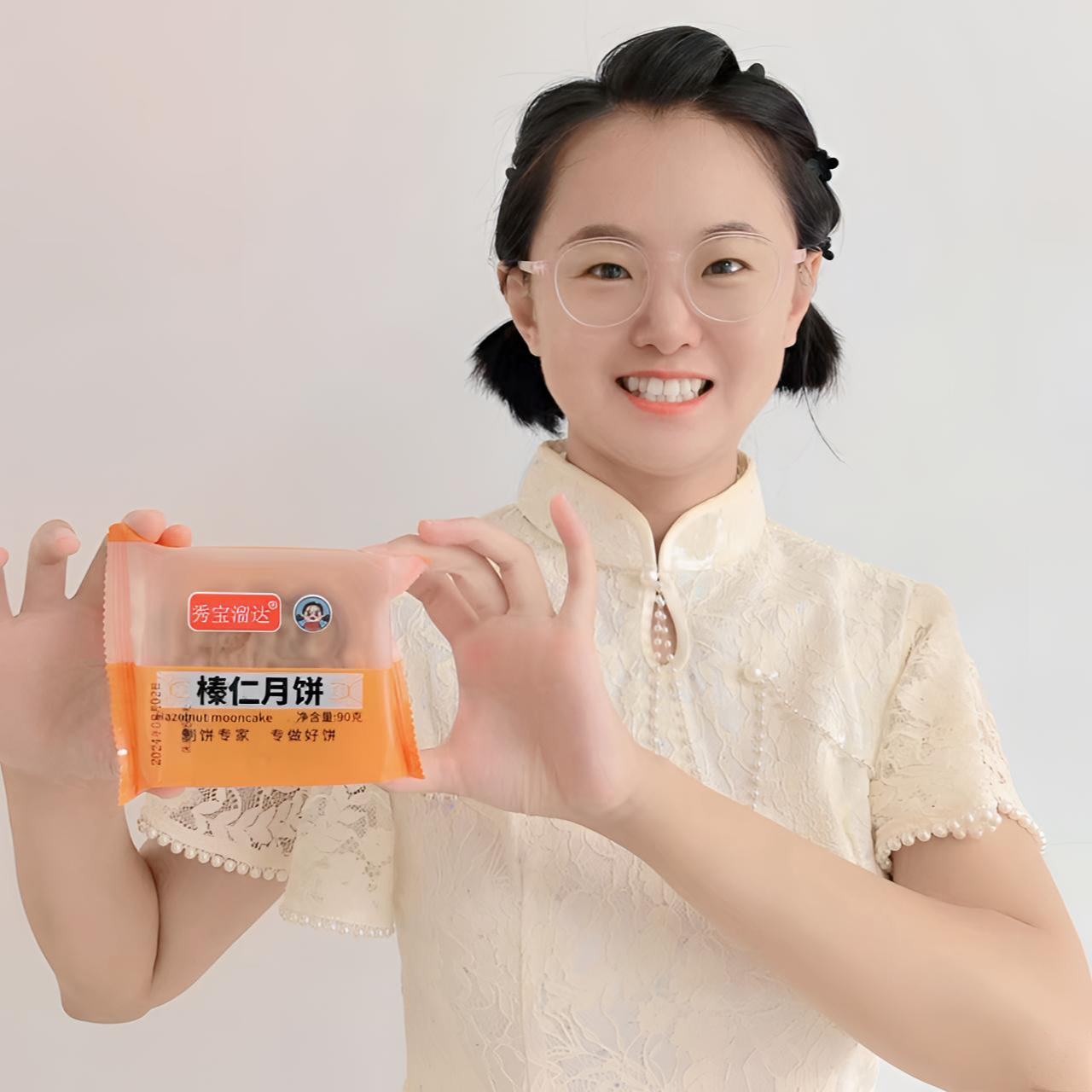 【秀宝溜达】榛仁月饼90克*10块