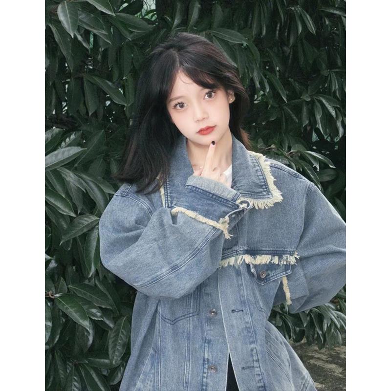 URCAN REUIUQ美式复古小香风牛仔外套女春秋薄款高级感超好看vint