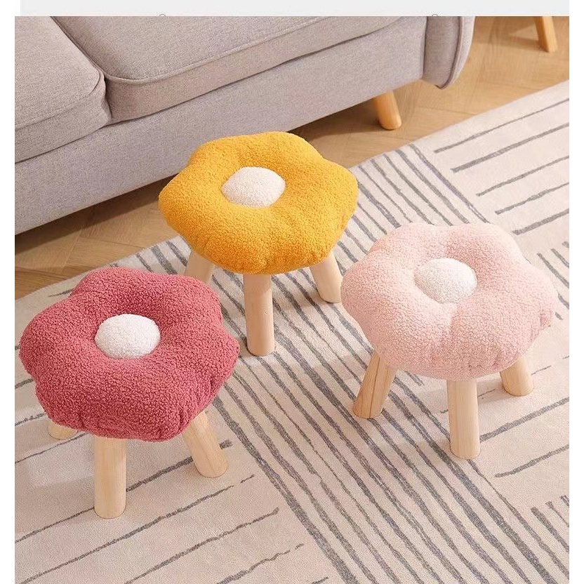 可爱花朵小凳子创意女生云朵蘑菇凳家用宝宝小板凳卡通简约矮凳子