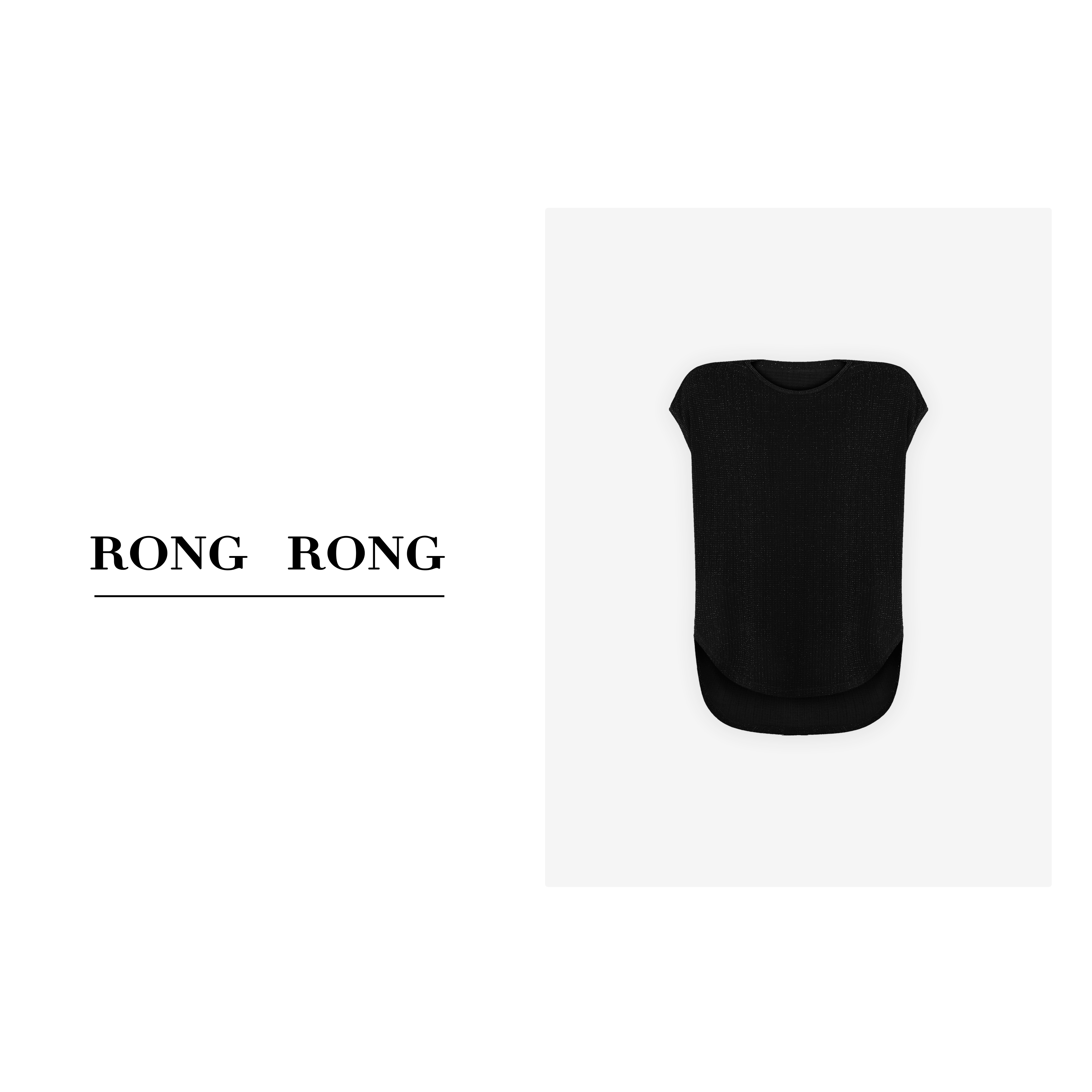 LI【星约光点】RONGRONG溶溶 时尚简约风亮丝上衣C-I205037-4.25 SA