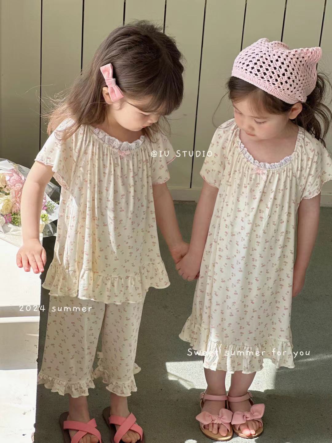 【艾柚】夏季爆款韩系浪漫碎花居家服套装IU-9620~