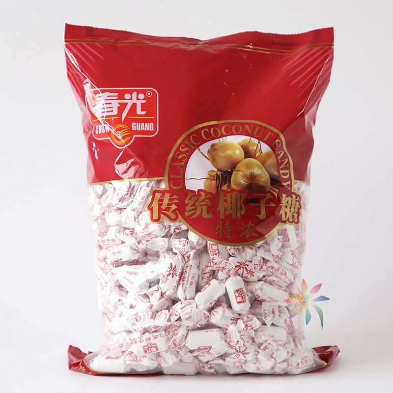 春光传统特浓椰子糖海南特产正宗小糖果老式硬糖散装/0lb蔬菜组合