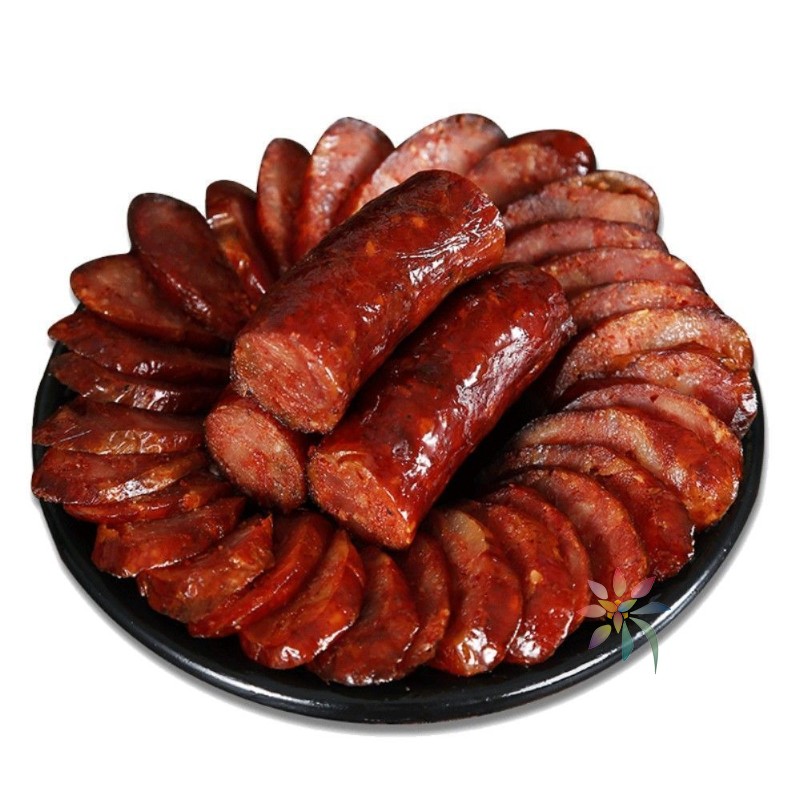 正宗四川麻辣手工腊肠香肠腊肉农家特产香辣烤肠风干/0lb蔬菜组合