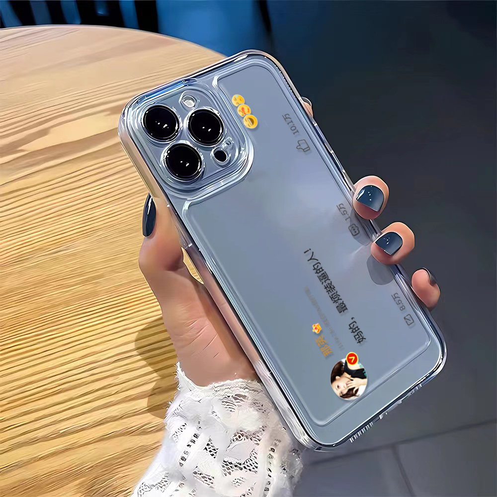 文字最烦装的人苹果华为vivo小米oppo手机壳iphone13/14/12透明套