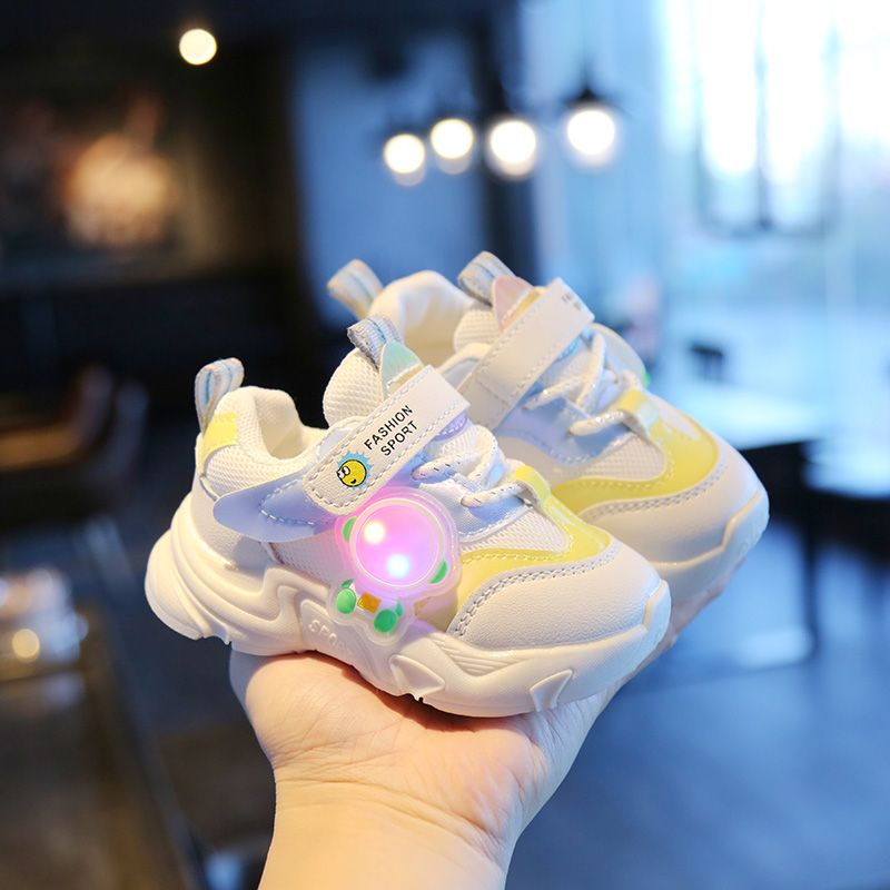 Balaen/巴拉恩宝宝运动鞋0-1-3岁男女童闪灯机能鞋婴儿软底防滑