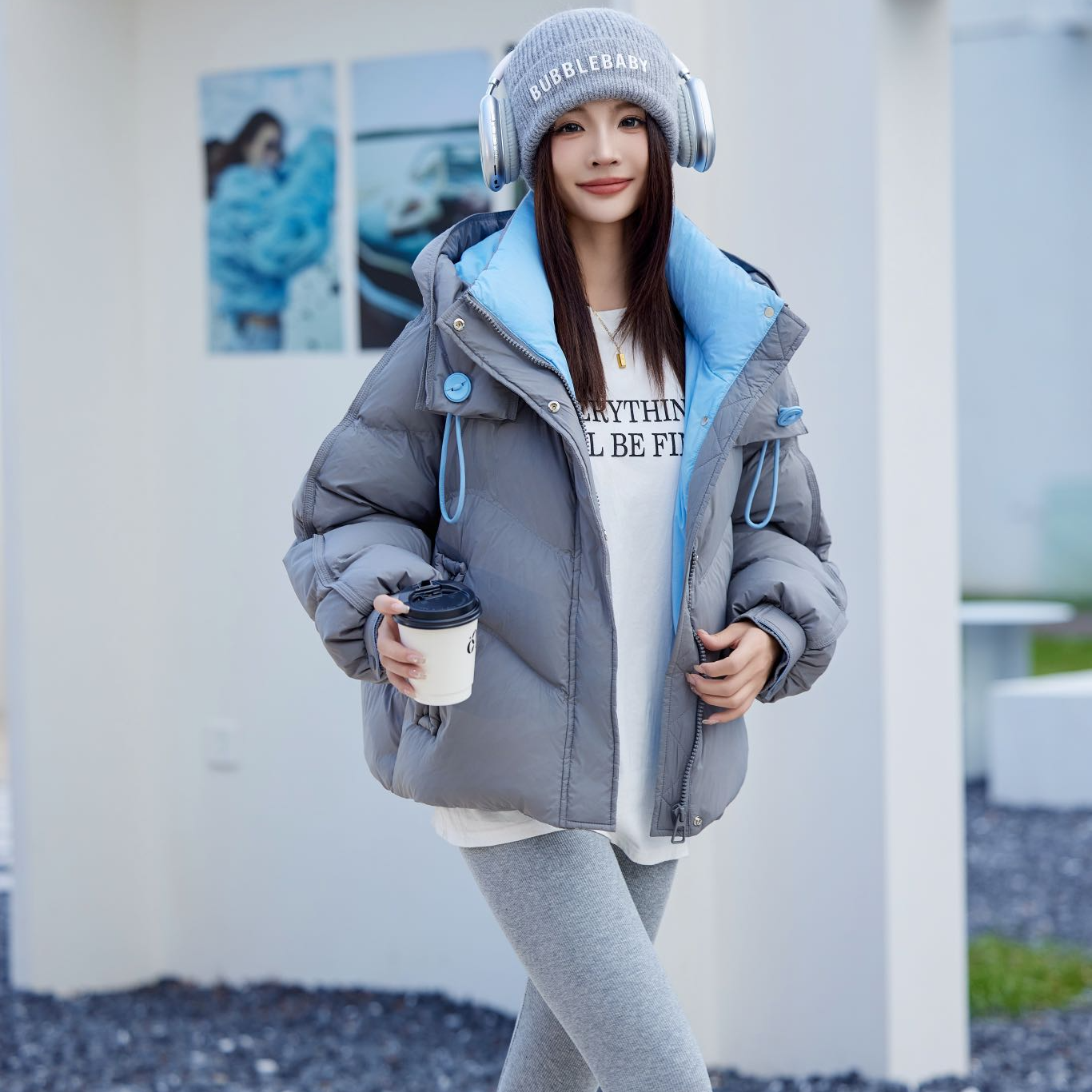 【丽公主专属】8867短款羽绒服女新款小个子面包服美式加厚