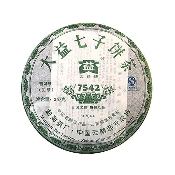 大益2007年7542生茶-704批次 357克/饼