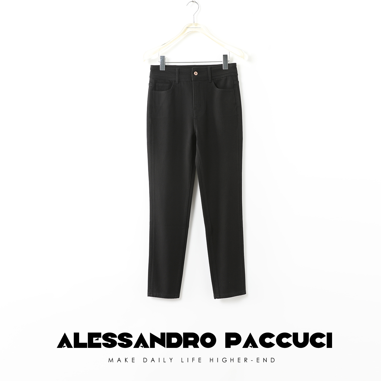 Alessandro Paccuci洛哥25420X舒适棉四面弹 加绒瘦腿小脚牛仔裤