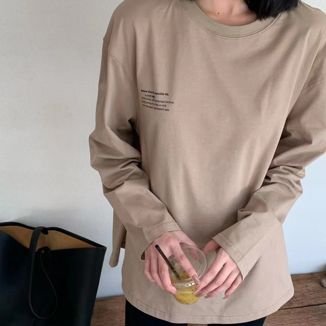 Ersan（6196#）内搭打底衫正肩上衣