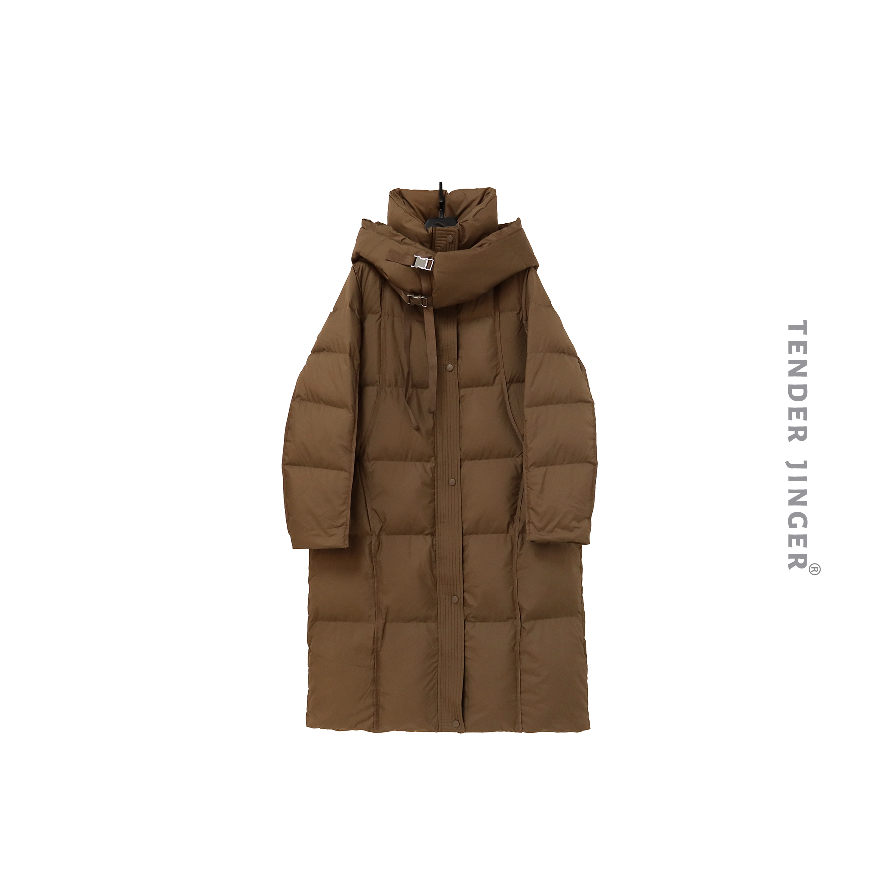 Tender Jinger【专柜】2023秋冬连帽中长款鹅绒服 T2311ODK49660