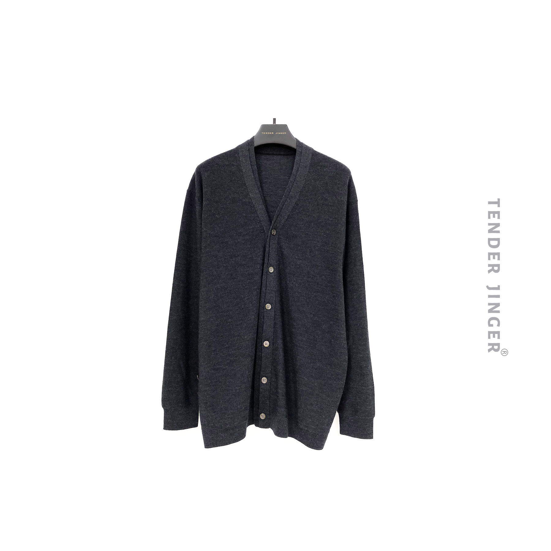 Tender Jinger【专柜】2023秋16针60支扬子纱线羊毛开衫T2308CY021Y