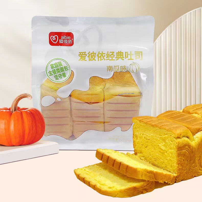 爱彼依 【aibie南瓜吐司】新鲜短保268g*4包经典美味