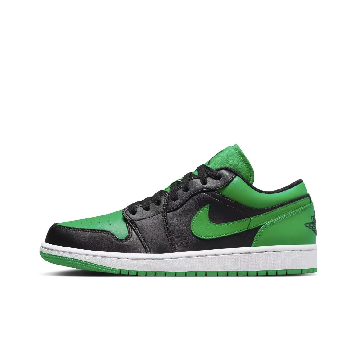 Air Jordan 1 Low潮流耐磨 低帮复古篮球鞋 绿黑 553558-065