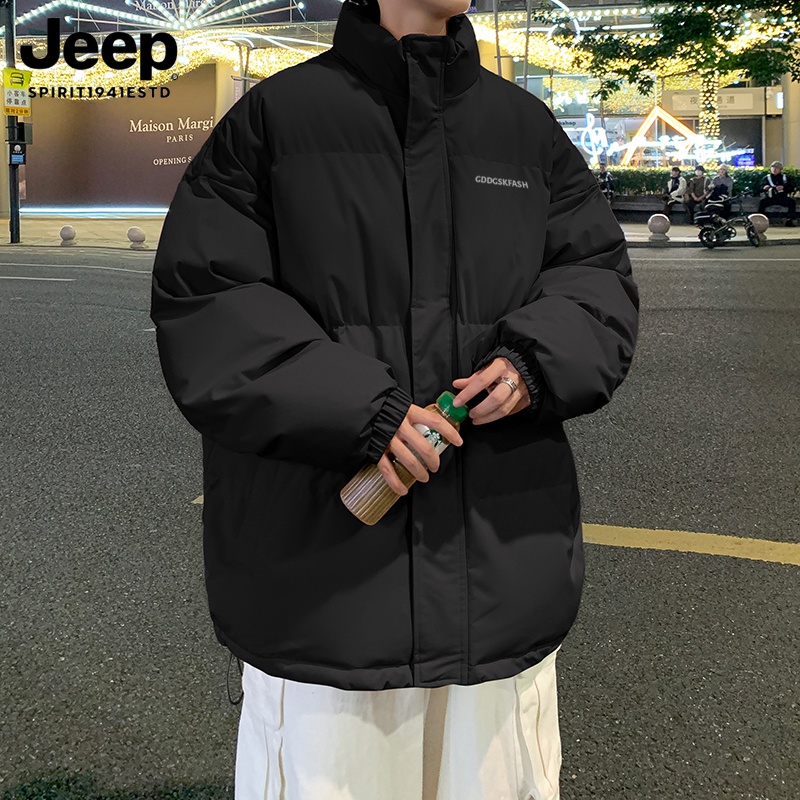 JEEP吉普棉衣冬季休闲秋冬男潮潮流保暖棉衣情侣宽松加厚外套