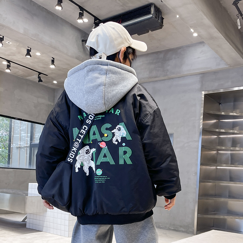 男童棉服冬季2023新款小孩衣服冬装棉袄加厚洋气儿童棉衣外套帅气