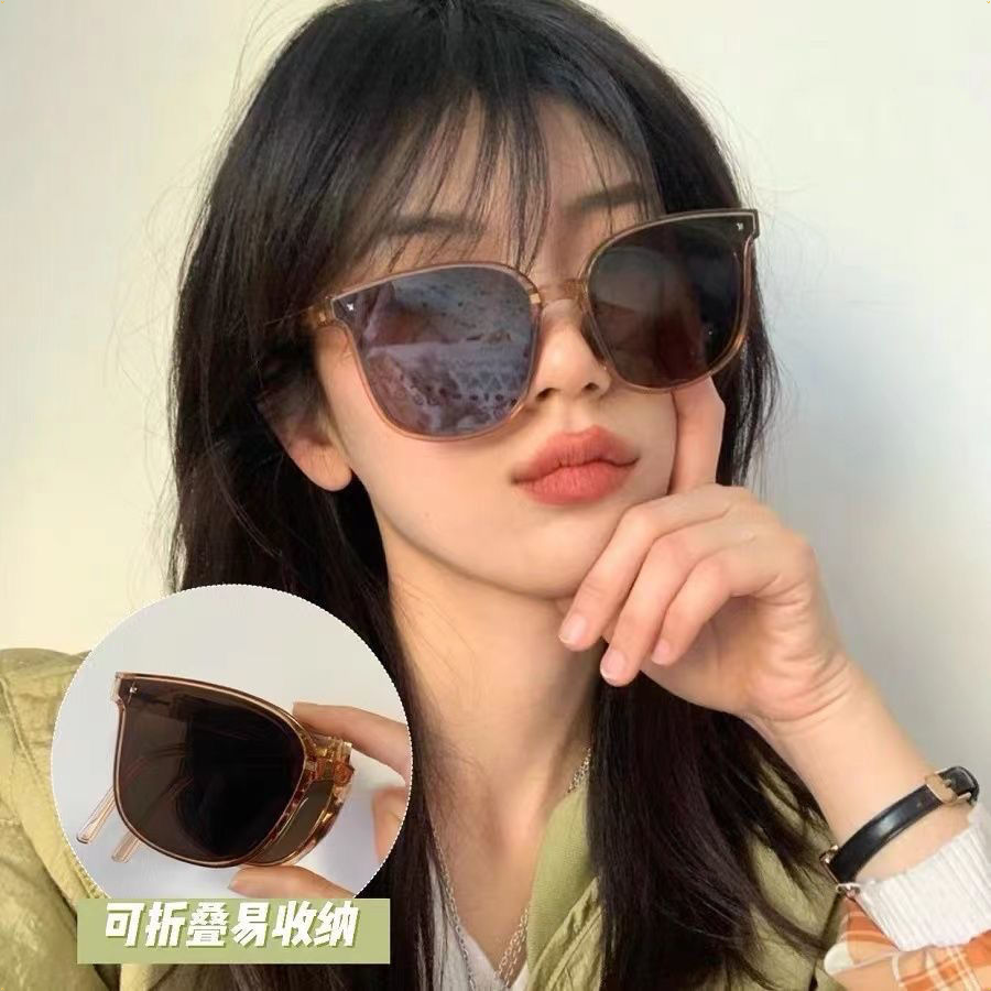 防紫外线防晒眼镜2023新款高级感可折叠显瘦墨镜女男开车太阳眼镜
