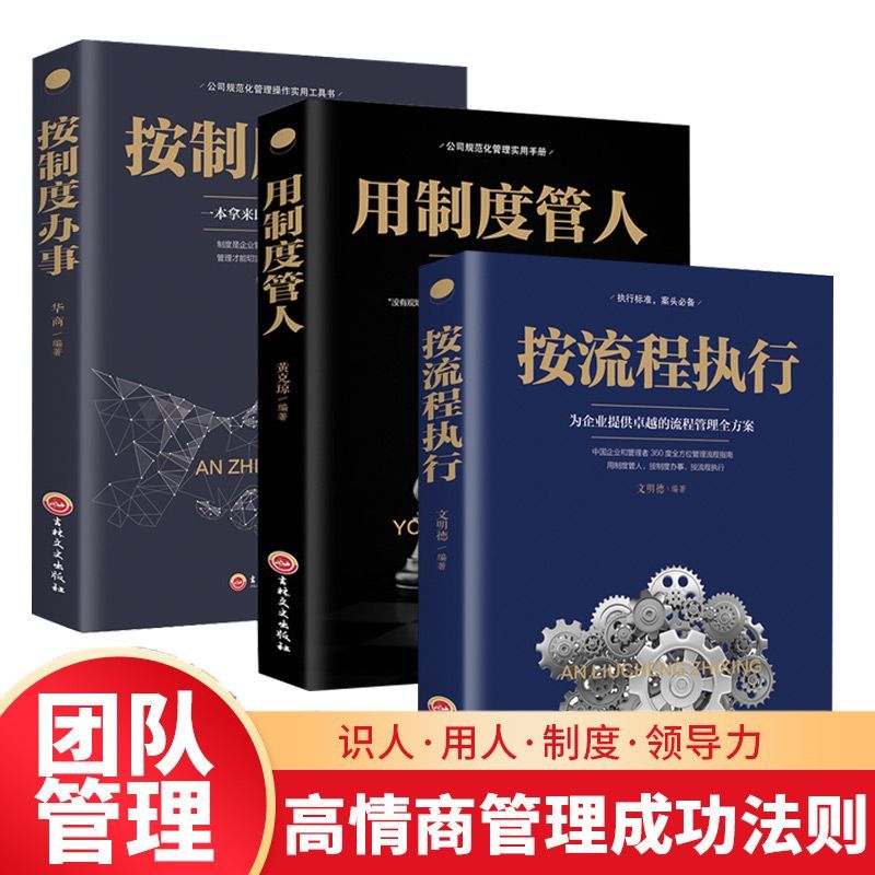 用制度管人按制度办事按流程执企业管理领导力团队管理制度管理书