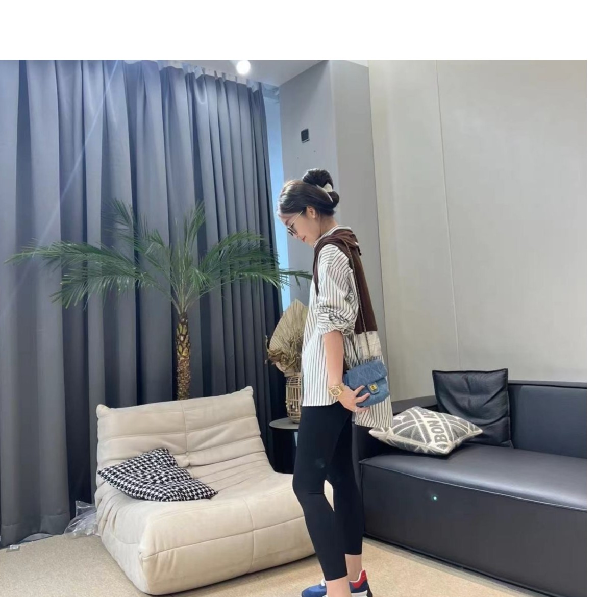 推荐！店主日常搭配蓝色休闲鞋子0813.3729
